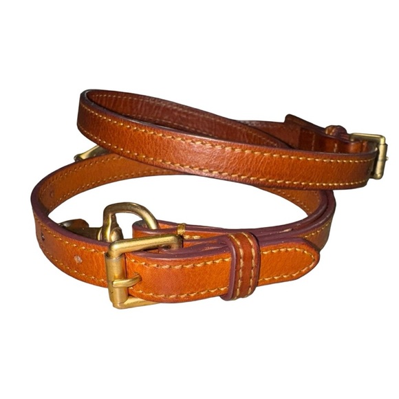 Rare Vintage 1980s Dooney & Bourke All Weather Leather Tan Crossbody Purse - Picture 14 of 16